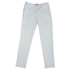 Pantalones Max Mara beige de algodón