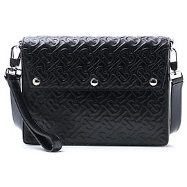 SAC BANDOULIÈRE BURBERRY CUIR MONOGRAMME MIXTE NEUF