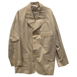 Chaqueta de algodón beige D&G Vintage
