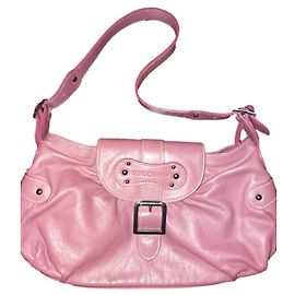 Pochette Longchamp in pelle di agnello rosa