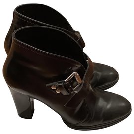 Botas Hogan de cuero negro 36 IT