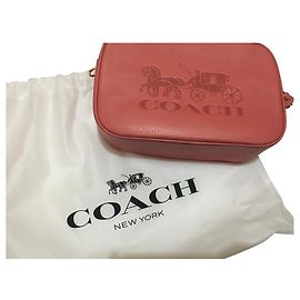 Borsa Coach Corallo in pelliccia