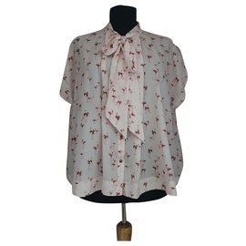 Ted Baker Oversize Bluse Flamingodruck Rosa