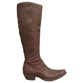 Stivali cowboy Free Lance in pelle marrone scuro