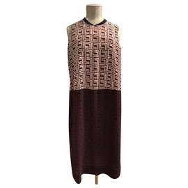 Bruuns Bazaar Kleid mit geometrischem Muster aus Viskose