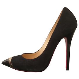 Luciano Padovan Pumps Black Suede Leather 38