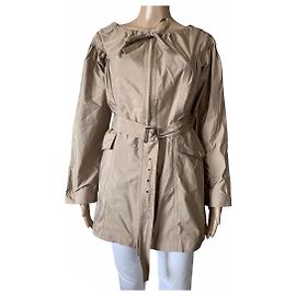 Abrigo Slim ROCCOBAROCCO Marrón Dorado Poliéster Talla M