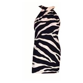 Abito in seta nero Saint Laurent