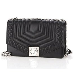 Philipp Plein Handtasche aus schwarzem Leder