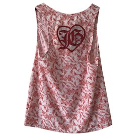 John Galliano Tanktop in Rosa aus Lycra