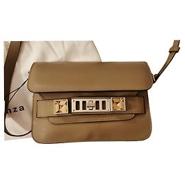 Bolsa de mão Proenza Schouler PS11 Mini Bege em pele de cordeiro