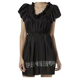 Philipp Plein Kleid Schwarz Baumwolle Größe S