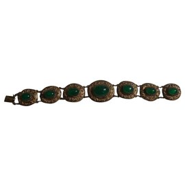Autre Marque Bracciale in argento e crisoprasio 875