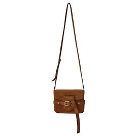Jimmy Choo Sac Lexie Scrossbody en cuir de veau et veau velours marron noix de muscade