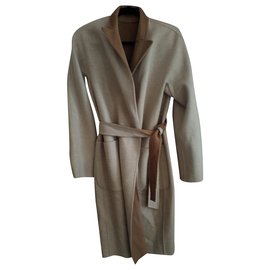 Abrigo de invierno de lana Max Mara Camel Crema
