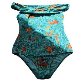 Bañador Hermès Colección Mosaicos Metalizado