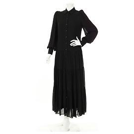 Autre Marque Vestido Ivy and Oak Negro de Viscosa
