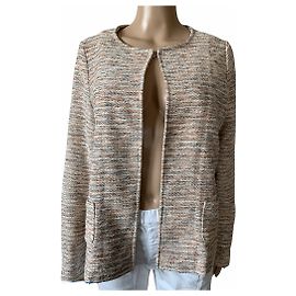 Autre Marque BRAX Strickjacke Beige Baumwolle