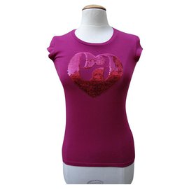 Camiseta Emporio Armani Rosa de Algodón