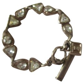 Autre Marque Bracciale Gavilan in peltro d'argento e cristallo