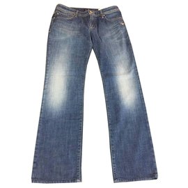 Vaqueros Armani Jeans Azules de Algodón y Elastano para Mujer