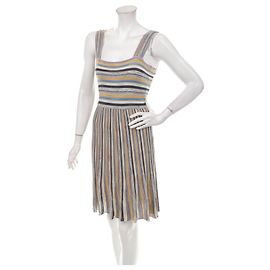 M Missoni Gestreiftes Kleid aus Viscose Mehrfarbig