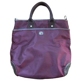 Lancel Bolso Tote de nailon ciruela