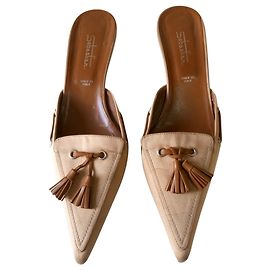 Sebastian Sabot Beige Leder und Stoff