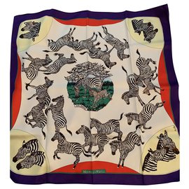 Hermès Pañuelo de seda Las Cebras 70x70
