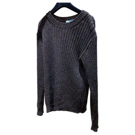 Jersey Prada de lana negro rosa bronce