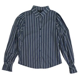 Camisa Sister Jane de rayas y estrellas azul y blanca - Autre Marque