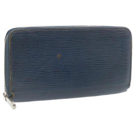 LOUIS VUITTON Epi Zippy Wallet Lange Geldbörse Marineblau M60307 LV Auth ar3608 - Louis Vuitton