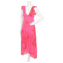 Free People Kleid in Rosa aus Viskose