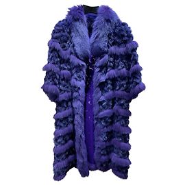 Autre Marque Abrigo de piel real Saga Furs morado