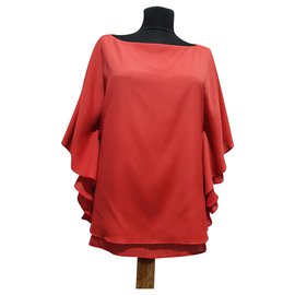 Camicetta Ralph Lauren Rossa Poliestere S