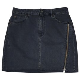 Falda Iro Emiel de algodón gris Talla 40