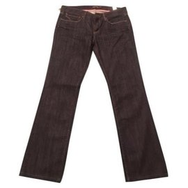 Massimo Dutti Straight Jeans Dunkelblau Denim Größe 33