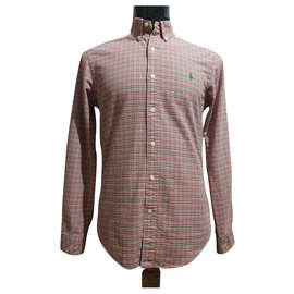 Camicia Polo Ralph Lauren Tartan in cotone Rossa Verde