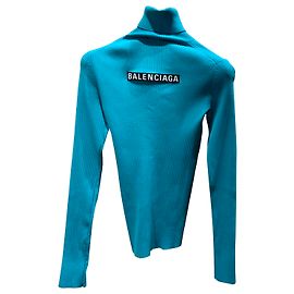 Top de cuello alto Balenciaga Turquesa