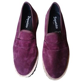 Repetto Leder Loafer Prune