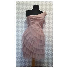 Beiges Kleid aus Polyester von Bcbg Max Azria