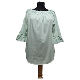 Autre Marque Blusa verde a rayas Rich and Royal