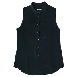 Equipment Seiden Tank Top Hemd Grau S