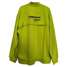 Opening Ceremony Gelbes Baumwoll Sweatshirt Windbreaker Jacke