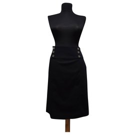 Falda negra Ralph Lauren de algodón
