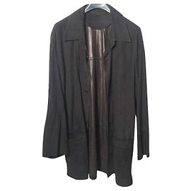 Autre Marque Giacca camicia Pioneer in camoscio blu notte