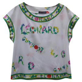 Túnica blusa Leonard con motivos florales algodón viscosa talla 42