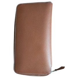 Portefeuille Hermès Silk In Cuir Epsom Cognac