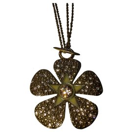 Pilgrim Constelle Halskette Gold Bronze Metall mit Stern Strass - Autre Marque