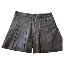 Falda corta Chevignon de piel de cordero - Autre Marque